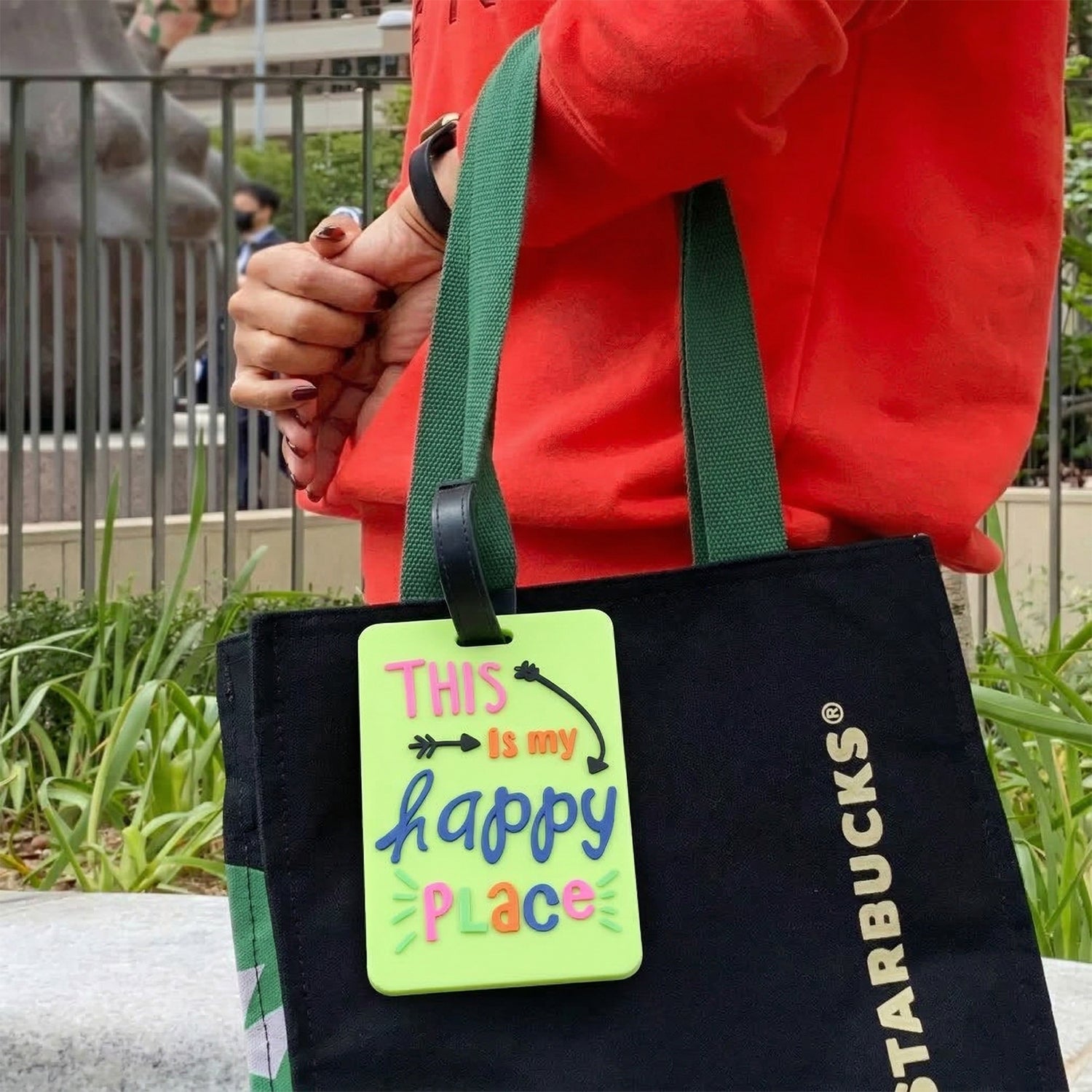 Colorful This Is My Happy Place Travel Identification Luggage Bag Tag (1 Pc)